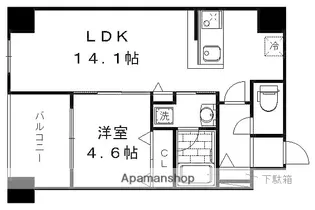 増田屋ビル【502号室】の間取り