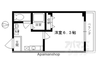 バインオークCENT【514号室】の間取り