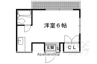 岩下ビルド北白川【305号室】の間取り