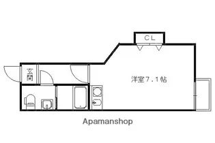 ブリエ西大路【201号室】の間取り