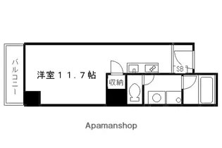 グランレブリー寺町松原【402号室】の間取り
