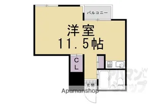 祇園ZEN BUILDING【402号室】の間取り