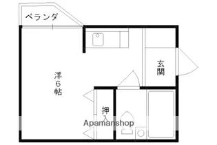 プルシャン山科【201号室】の間取り