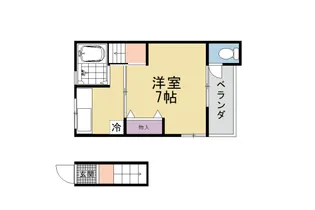 長谷川ハイツ【201号室】の間取り