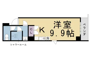バウハウス富小路三条【5階】の間取り