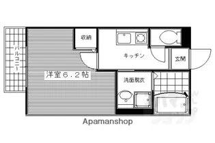 ハイム河原町【201号室】の間取り