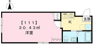 サンクトスコート京都駅北【111号室号室】の間取り