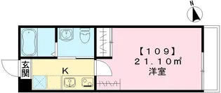 KAMO RIVER清水五条【109号室号室】の間取り