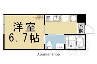 サンクトスコート五条室町【405号室】の間取り