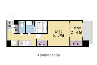 ソルテラス京都洛南【301号室】の間取り