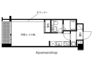 プラネシア京阪出町柳【314号室】の間取り