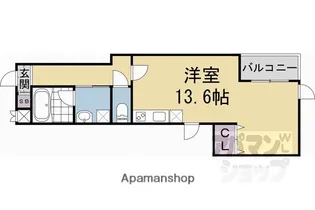 グランレブリー烏丸御池【501号室】の間取り