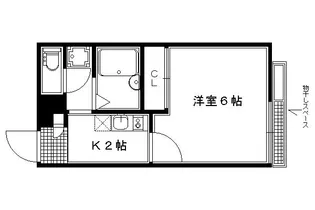 レオパレス清水【106号室】の間取り