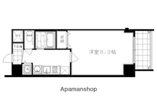 プレサンス二条城北聚楽【3階】の間取り