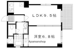 京都府京都市上京区西院町【マンション】の間取り