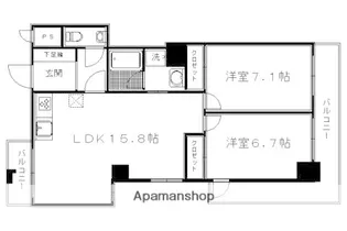 京都府京都市上京区薬師町【マンション】の間取り