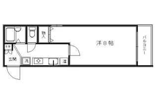 西陣の中【401号室】の間取り