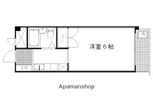 ハーフタイム21【202号室】の間取り