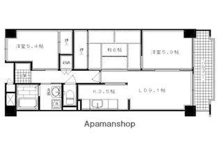 アネックス【404号室】の間取り