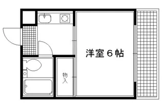 聚楽PATIO【407号室】の間取り
