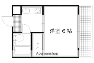 聚楽PATIO【307号室】の間取り