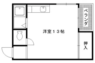 ハイムいすず【203号室】の間取り