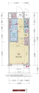 プレサンス THE KYOTO 吉祥院【0514号室】の間取り