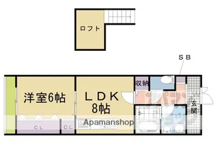 京都府京都市伏見区深草飯食町【一戸建】の間取り