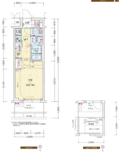 プレサンス京都東寺【0504号室】の間取り
