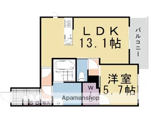 シャーメゾンSAITO【303号室】の間取り