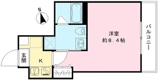 THE GARNET SUITE RESIDENCE吉祥院【403号室号室】の間取り