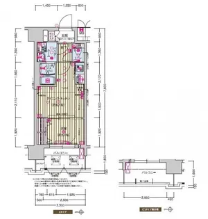 プレサンスTHE KYOTO 新町通【0606号室】の間取り