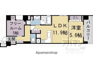 リーガル京都堀川中立売II【602号室】の間取り