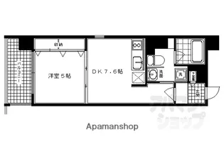 GーCREST京都四条烏丸【403号室】の間取り