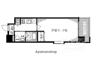 ベラジオ烏丸三条【206号室】の間取り