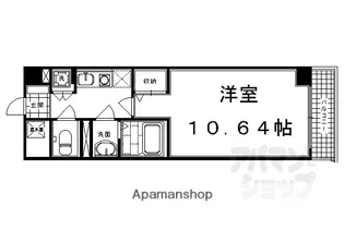 カーサ ヴェルデ西洞院【707号室】の間取り