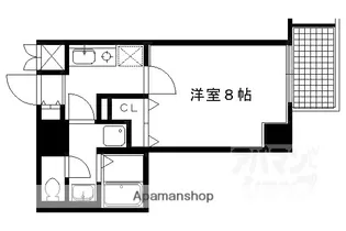 ベラジオ烏丸御池【703号室】の間取り