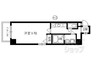 ビレイユ眞英烏丸五条【401号室】の間取り
