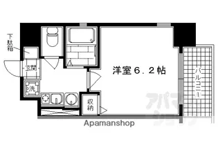 ベラジオ二条城前【401号室】の間取り