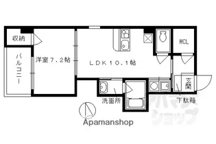 SーFORT知恩院前【1502号室】の間取り