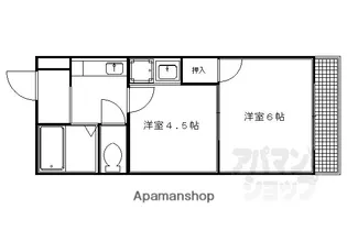 オクトピア御池【301号室】の間取り