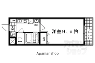 ラジョーネ四条【403号室】の間取り