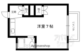 マンション稲垣【201号室】の間取り