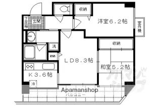 メロディーハイム堺町【802号室】の間取り