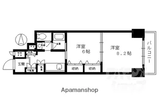 藤和シティコープ四条西洞院【205号室】の間取り