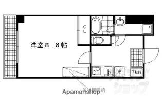 G・F四条烏丸【403号室】の間取り