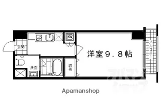 クリスタルグランツ京都高辻【806号室】の間取り