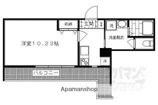 EAU DE VIE烏丸通【706号室】の間取り