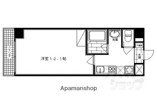 アネックス西洞院【201号室】の間取り