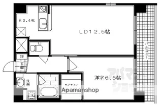 アスヴェル京都烏丸五条【1104号室】の間取り